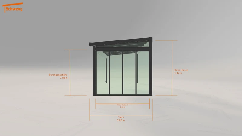 #AT Schweng Terrassenüberdachung S400 (ID g734zp)