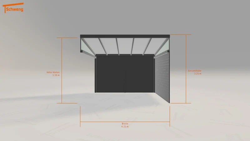 #DE Schweng Pultdachcarport S400 (ID qdyry8)