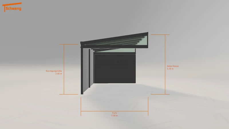 #DE Schweng Pultdachcarport S400 (ID qdyry8)