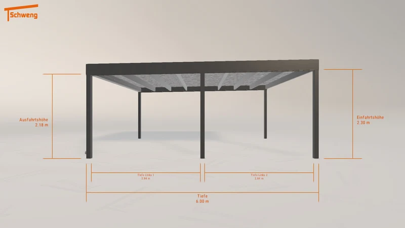 #DE Schweng Flachdachcarport C600 (ID 9wn793) #MTG