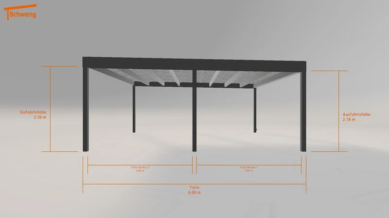 #DE Schweng Flachdachcarport C600 (ID 9wn793) #MTG