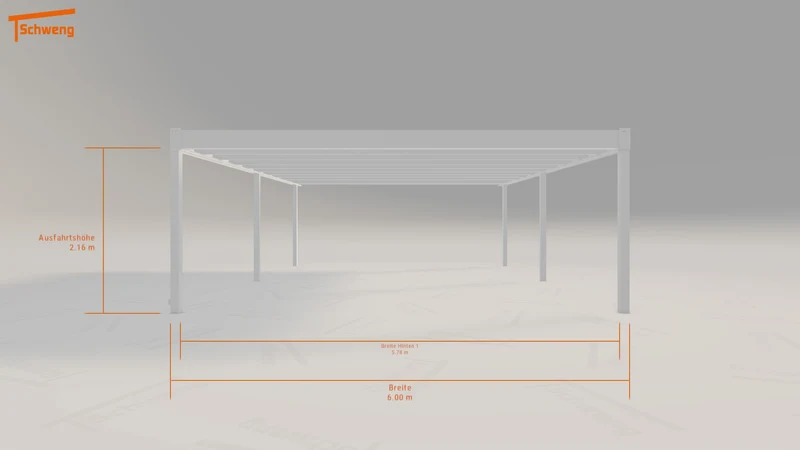 #DE Schweng Flachdachcarport C600+ (ID yg8ggz) #MTG