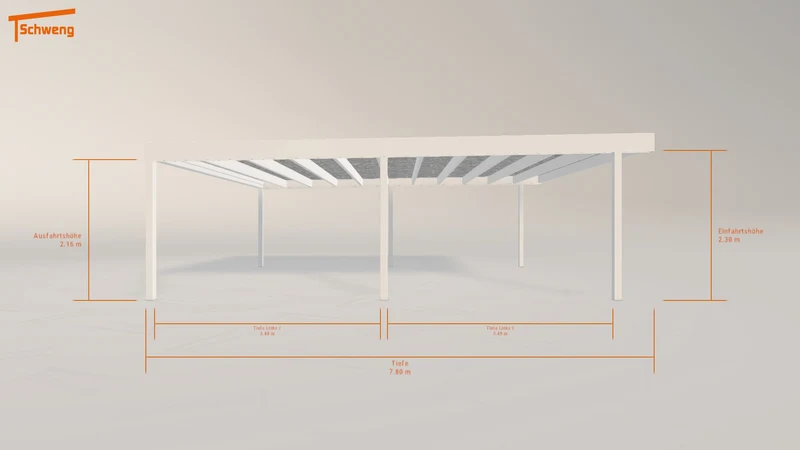 #DE Schweng Flachdachcarport C600+ (ID yg8ggz) #MTG