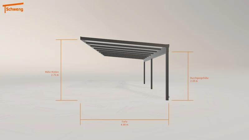 #DE Schweng Terrassenüberdachung S400 (ID x7x7by)