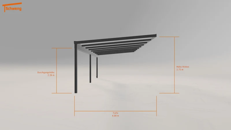 #DE Schweng Terrassenüberdachung S400 (ID x7x7by)
