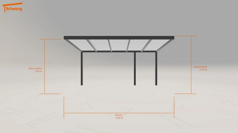#DE Schweng Terrassenüberdachung S350 (ID w375j7)