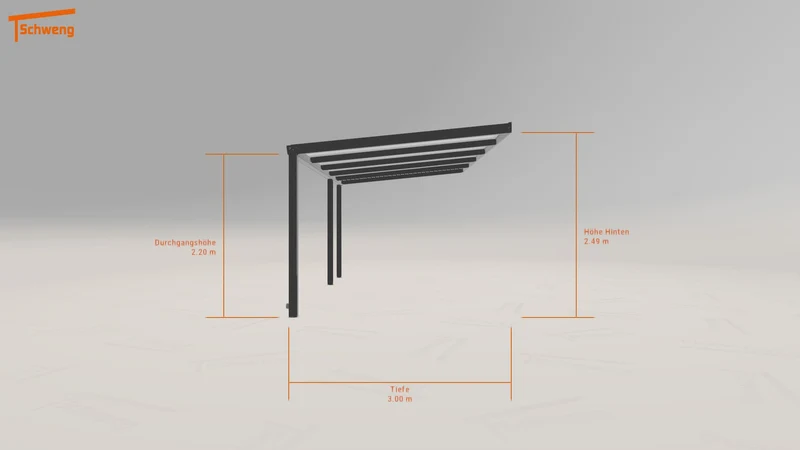 #DE Schweng Terrassenüberdachung S350 (ID w375j7)