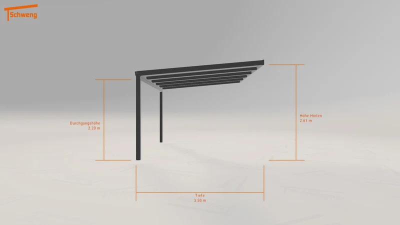 #DE Schweng Terrassenüberdachung S350 (ID 5mnq74)