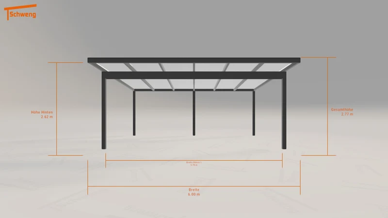#DE Schweng Pultdachcarport S400 (ID 85d34w)