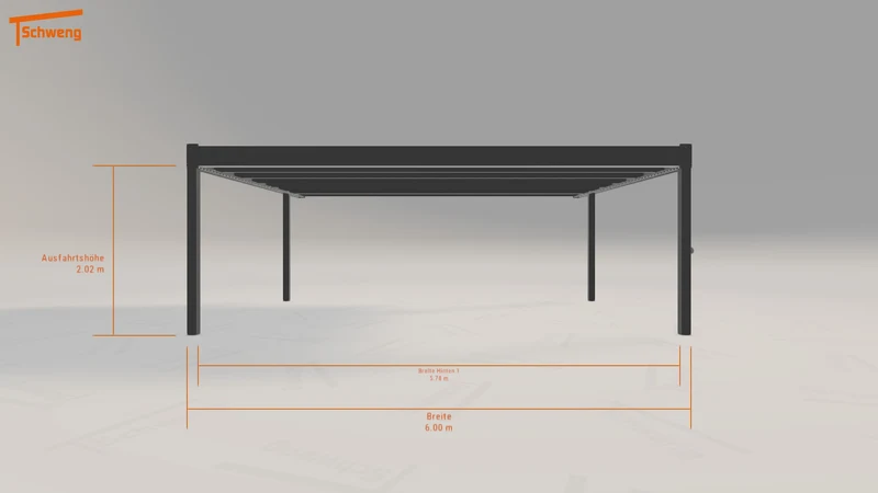 #DE Schweng Flachdachcarport C600 (ID mjpzkg) #MTG
