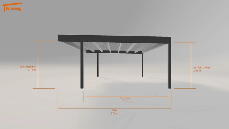 #DE Schweng Flachdachcarport C600 (ID mjpzkg) #MTG