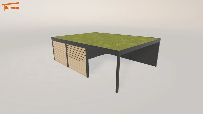 #DE Schweng Flachdachcarport C600+ (ID v4j8z3) #MTG