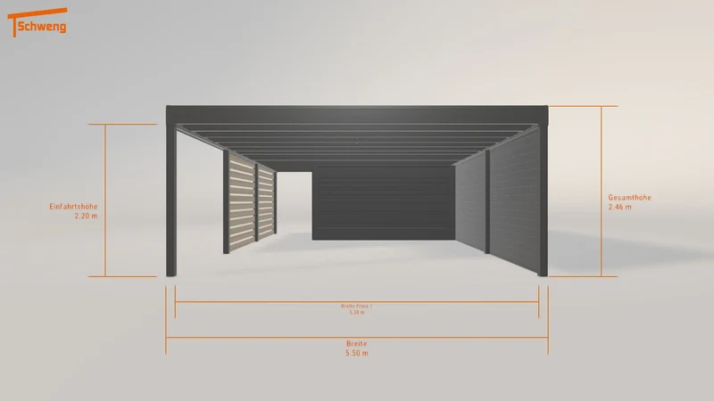 #DE Schweng Flachdachcarport C600+ (ID v4j8z3) #MTG