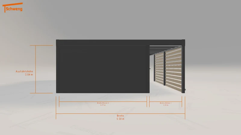 #DE Schweng Flachdachcarport C600+ (ID v4j8z3) #MTG