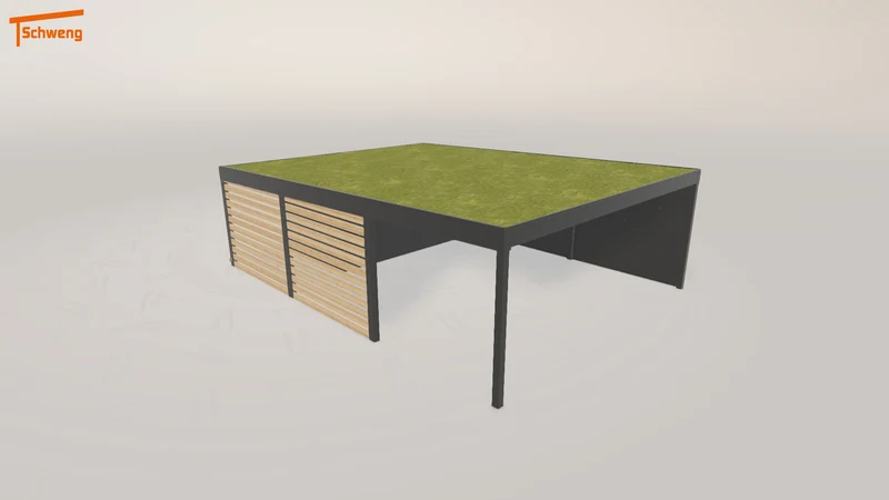 #DE Schweng Flachdachcarport C600+ (ID bkqwz5) #MTG