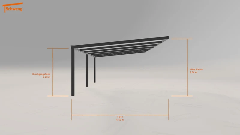 #DE Schweng Pultdachcarport S400 (ID w32wdb)