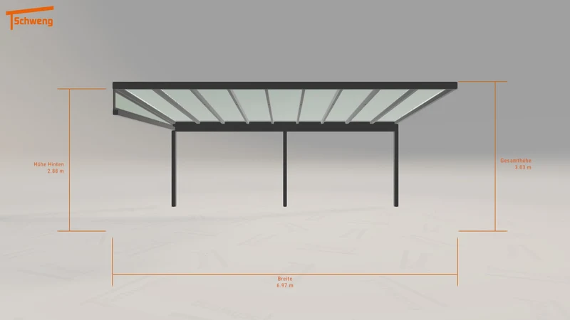 #DE Schweng Terrassenüberdachung S400 (ID 5m8y4d)