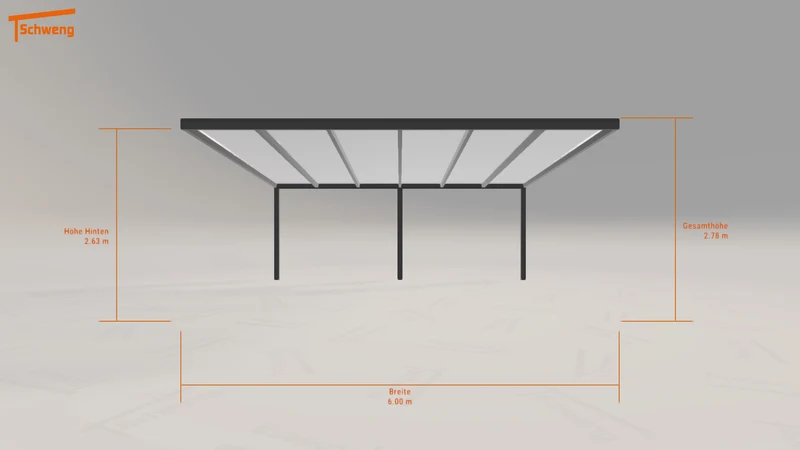 #DE Schweng Pultdachcarport S400 (ID x79mdb)