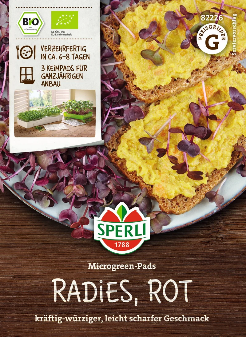 SPERLI Samen-Set "Bio-Sprossenvielfalt als Pads"