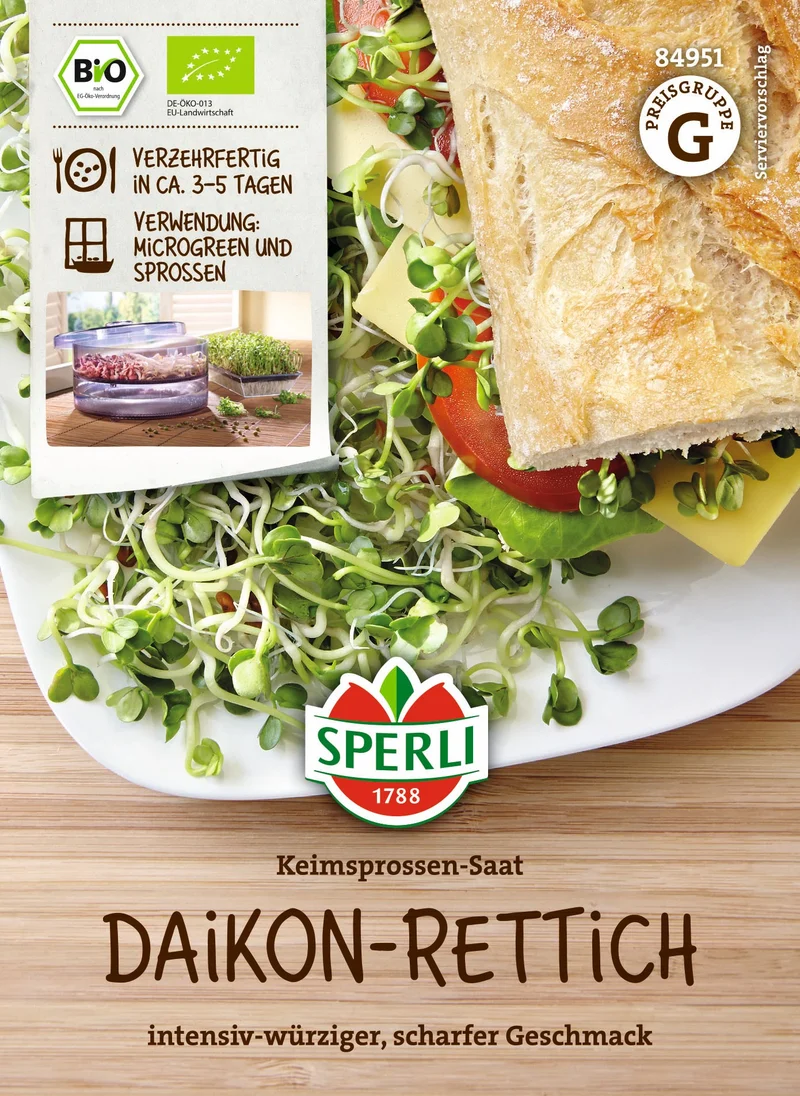 SPERLI Samen-Set "Bunte Bio-Sprossenvielfalt"