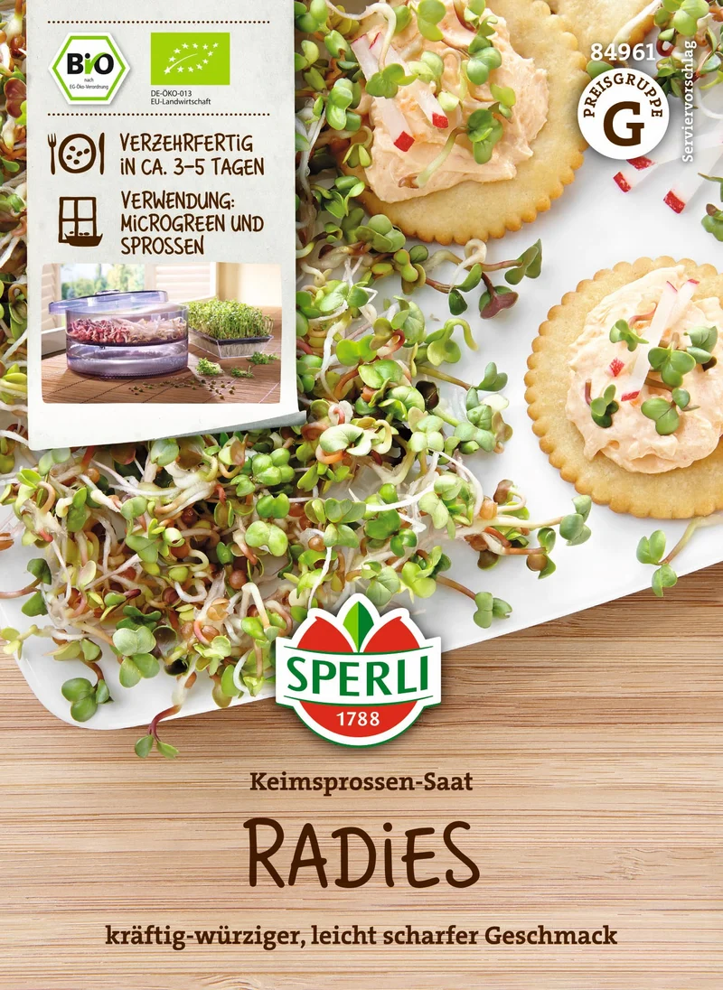 SPERLI Samen-Set "Bunte Bio-Sprossenvielfalt"