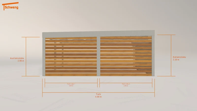 #AT Schweng Flachdachcarport C600 (ID zbjvgv) #MTG