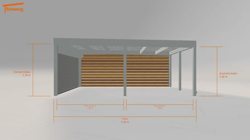 #AT Schweng Flachdachcarport C600 (ID zbjvgv) #MTG
