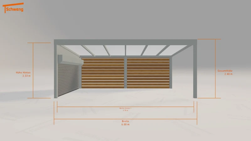 #AT Schweng Pultdachcarport S350 (ID 85d3rm) #MTG