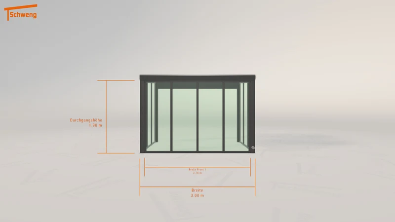#DE Schweng Pultdachcarport S400 (ID jjzqkb)