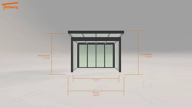 #DE Schweng Pultdachcarport S400 (ID jjzqkb)