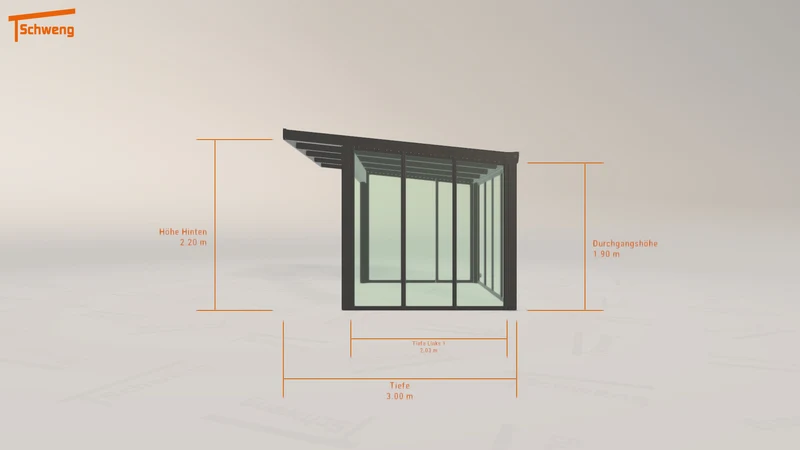 #DE Schweng Pultdachcarport S400 (ID jjzqkb)