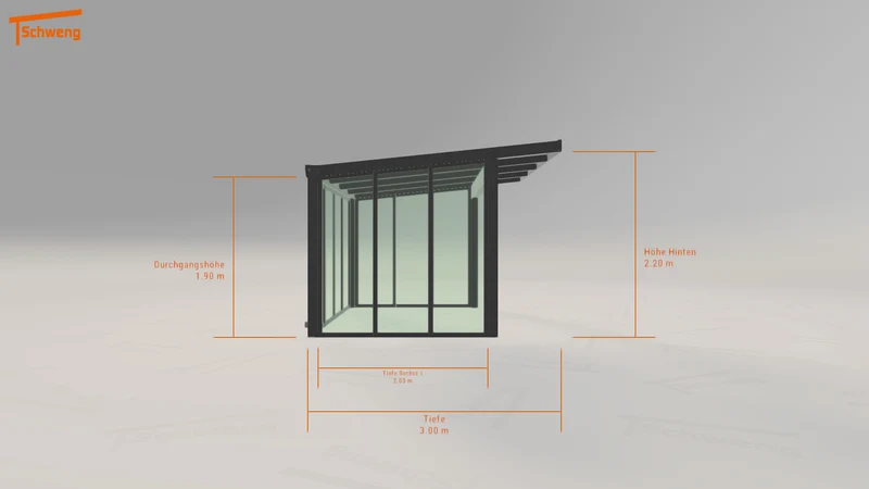 #DE Schweng Pultdachcarport S400 (ID jjzqkb)