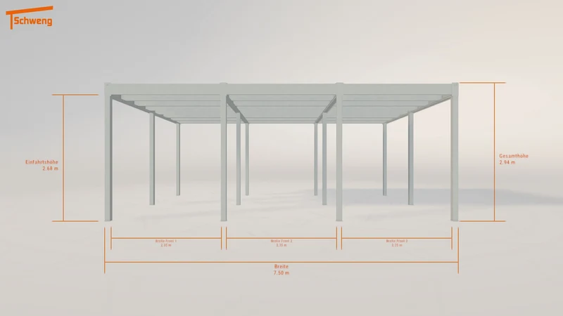 #AT Schweng Flachdachcarport C600 (ID mj5dyz) #MTG