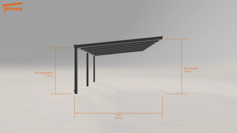 #DE Schweng Terrassenüberdachung S400 (ID k2qznz)