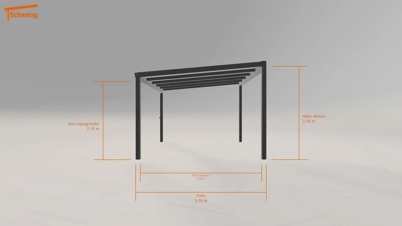 #DE Schweng Terrassenüberdachung S350 (ID rj5bbx)