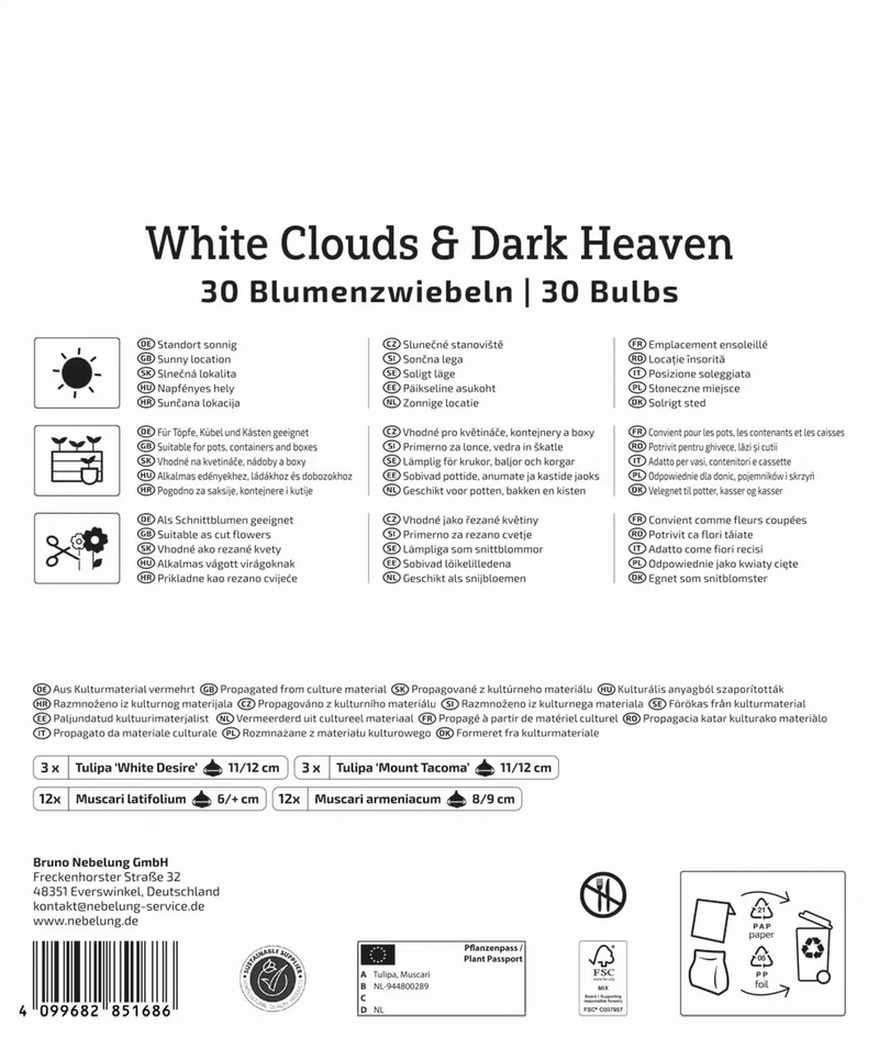 Kiepenkerl 'White Clouds & Dark Heaven', Mega-Pack