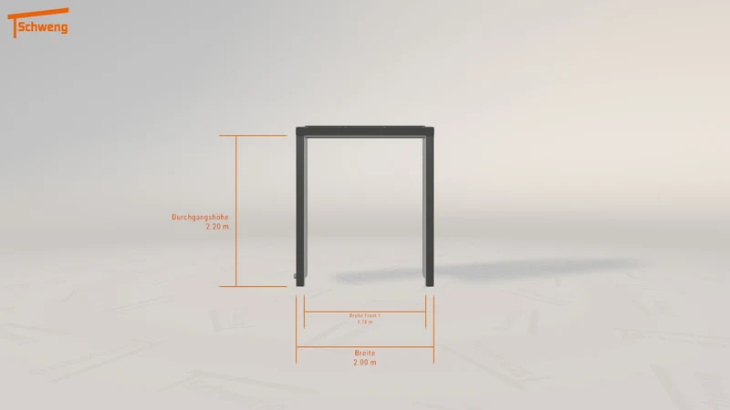 #DE Schweng Terrassenüberdachung S350 (ID g73x28)
