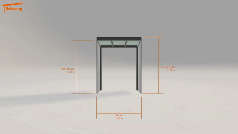 #DE Schweng Terrassenüberdachung S350 (ID g73x28)