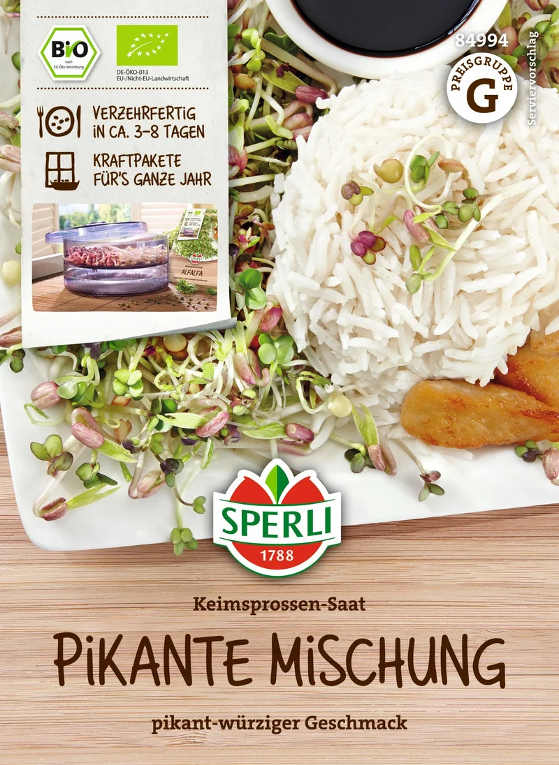 SPERLI BIO Keimsprossen-Samen Pikante Mischung