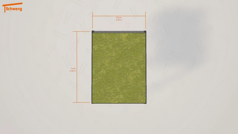 #DE Schweng Flachdachcarport C600+ (ID 337vpp)