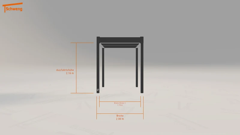 #DE Schweng Flachdachcarport C600 (ID dvqy37)