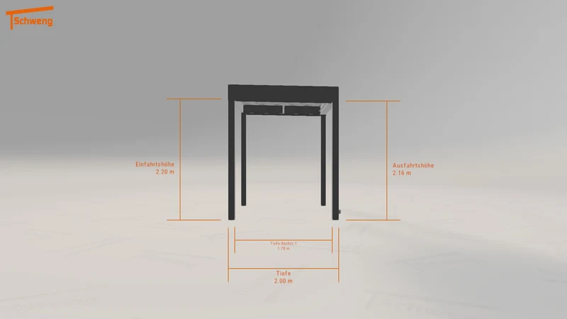 #DE Schweng Flachdachcarport C600 (ID dvqy37)