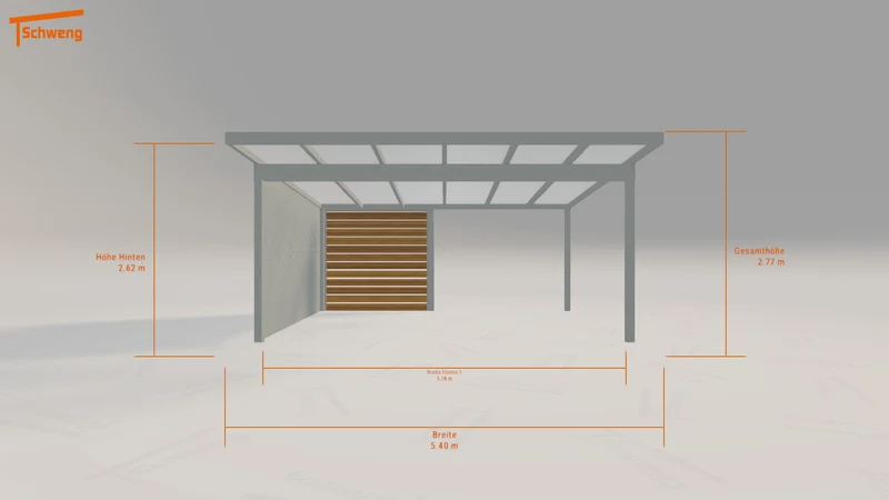 #AT Schweng Pultdachcarport S400 (ID qdykqn) #MTG