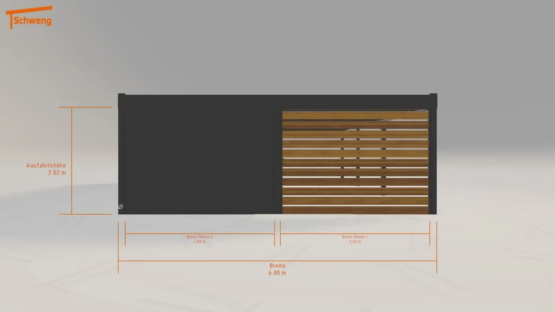 #AT Schweng Flachdachcarport C600 (ID 77wrdv)