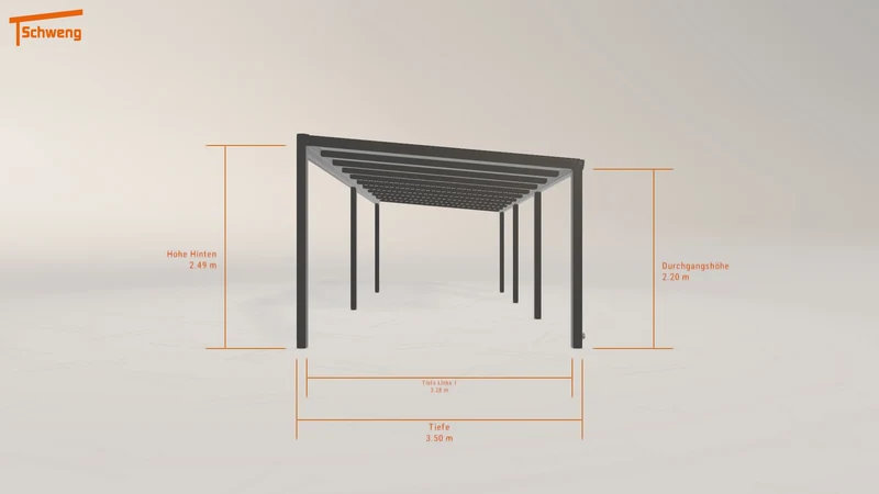 #DE Schweng Terrassenüberdachung S350 (ID ygy42k)