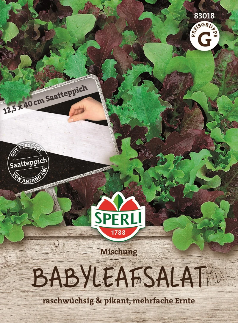 SPERLI Babyleafsalat-Samen Mischung, Saatteppich