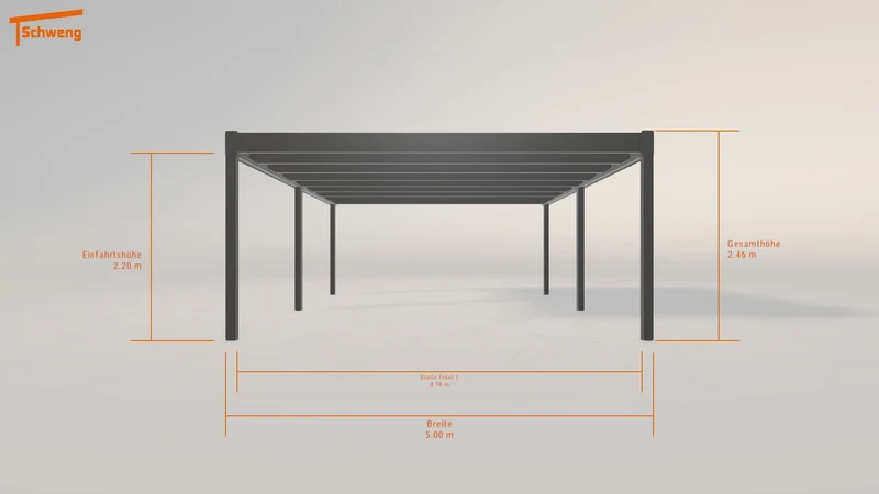 #DE Schweng Flachdachcarport C600+ (ID zb57kg)