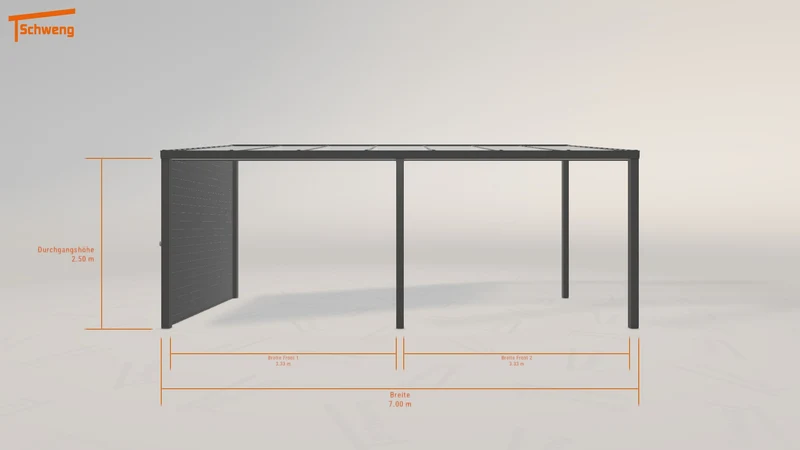#DE Schweng Pultdachcarport S350 (ID mjpb43)