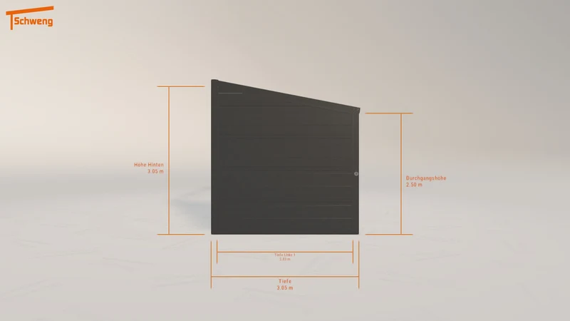 #DE Schweng Pultdachcarport S350 (ID mjpb43)
