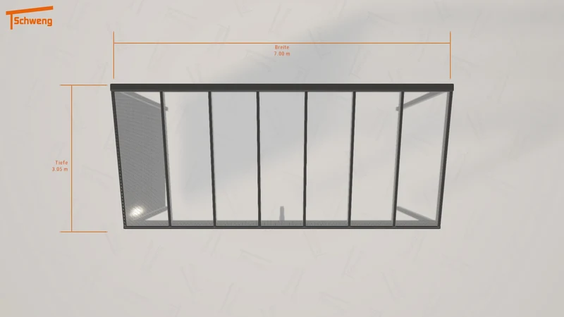 #DE Schweng Pultdachcarport S350 (ID mjpb43)